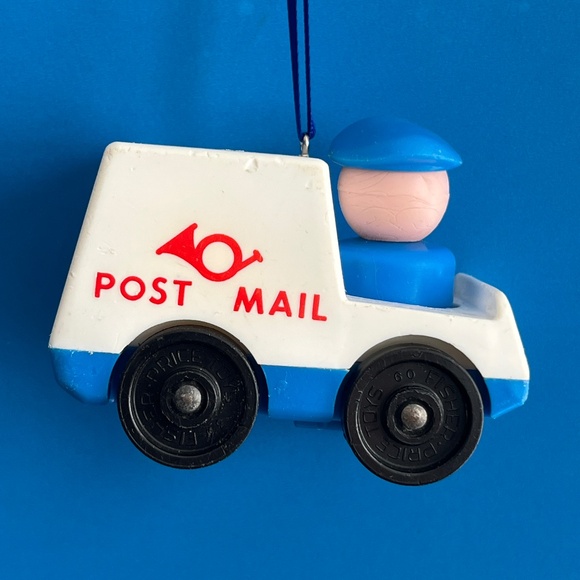 Vintage Fisher Price Little People Custom Christmas Ornament - Mailman - Picture 2 of 2